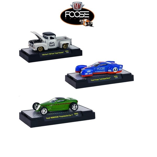 Time2Play 1 by 64 Chip Foose with Case Diecast Model Car;, 3PK TI994378